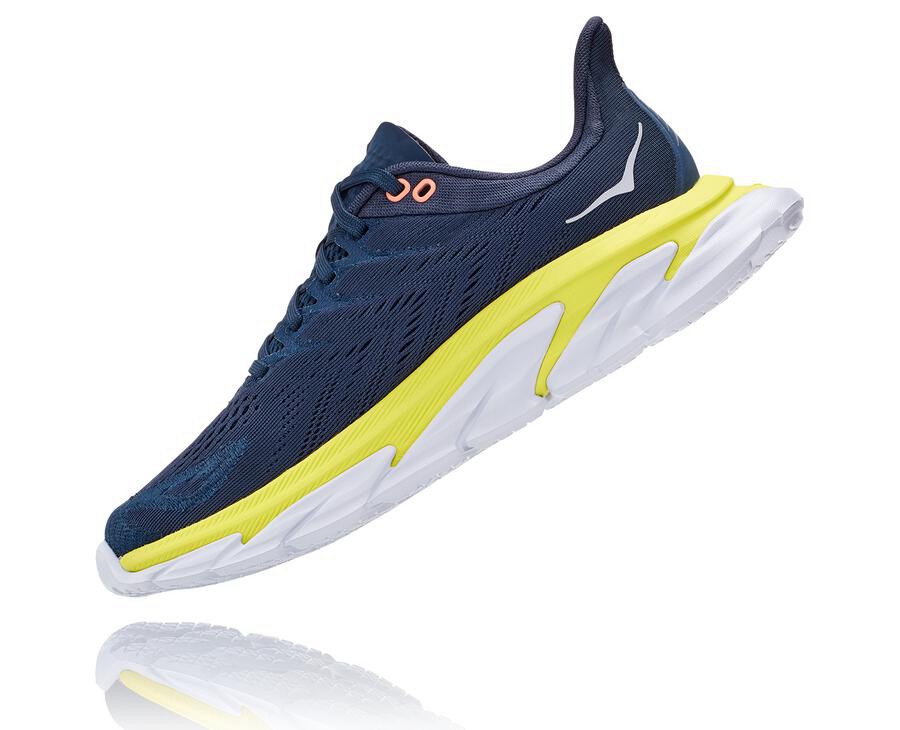 Tenis Hoka One One Mujer Azul Marino - Clifton Edge - ZFHC43016